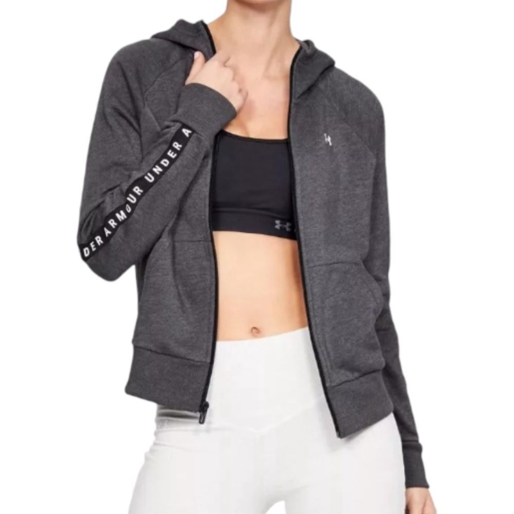 Under Armour Women’s UA Taped Fleece Hooded Sweatshirt | LG